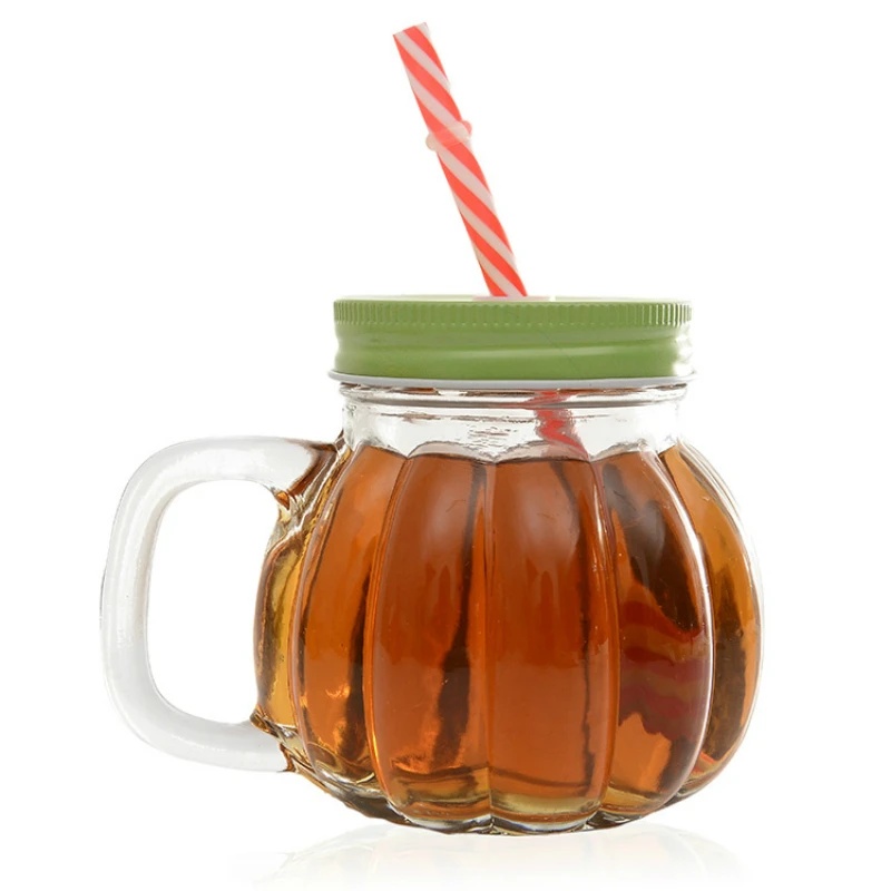 400ml creative large capacity straw mug pastoral style heat resistant