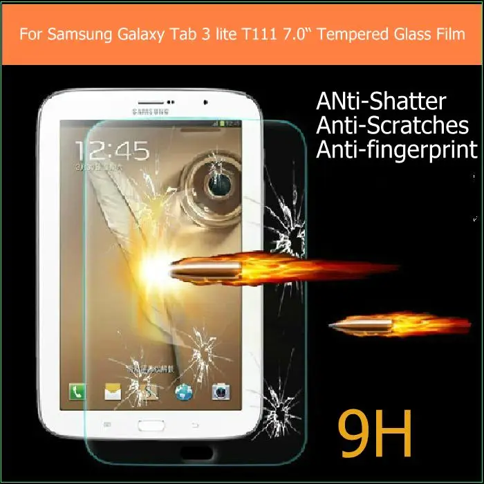 Для samsung galaxy tab 3 lite T111/T110 7 0 "Премиум Закаленное стекло анти-осколочный ЖК-экран