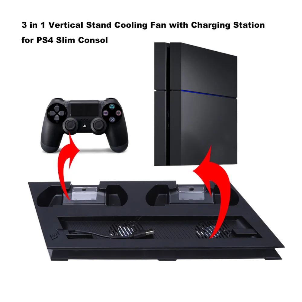 New Dual Console Cooling Fan Temperature Control Cooler ...