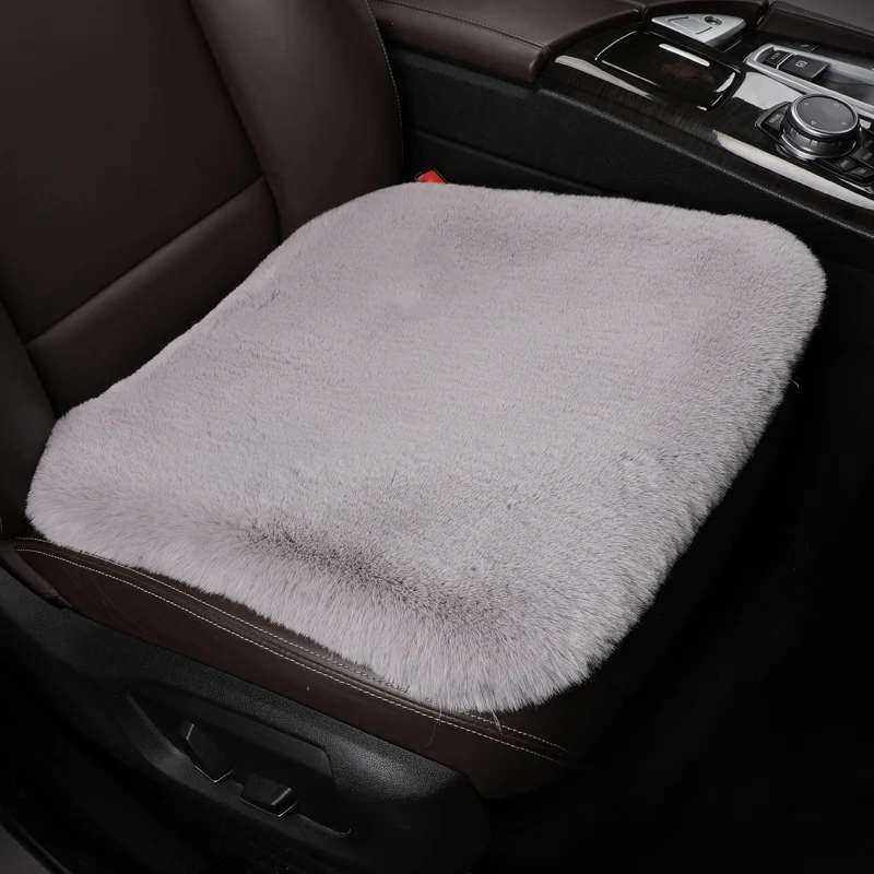 

KKYSYELVA 1pcs Winter car warm cushion, single seat, warm and comfortable car cushion, suitable for single car seat