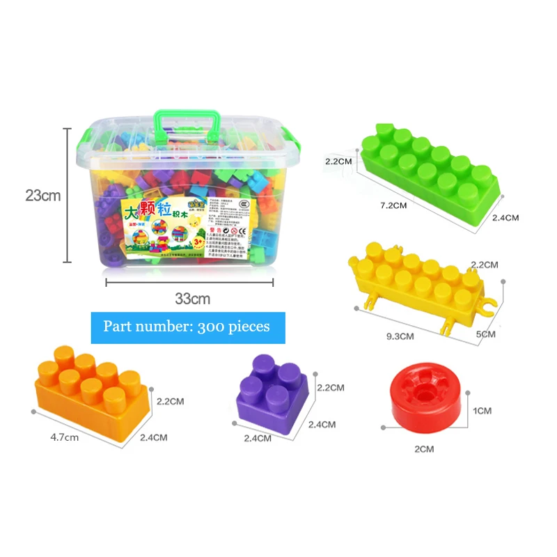 Baby Blocks Set Brilliant Learning Plastic 4