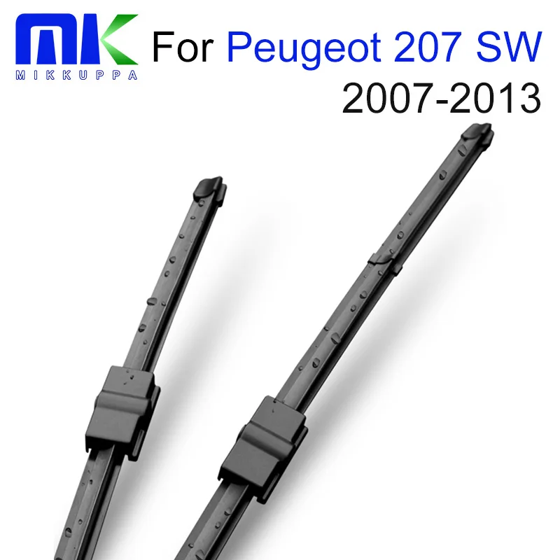 Передние и задние щетки стеклоочистителя Mikkuppa для Peugeot 207 SW 2007 2008 2009 2010 2011 2012 2013