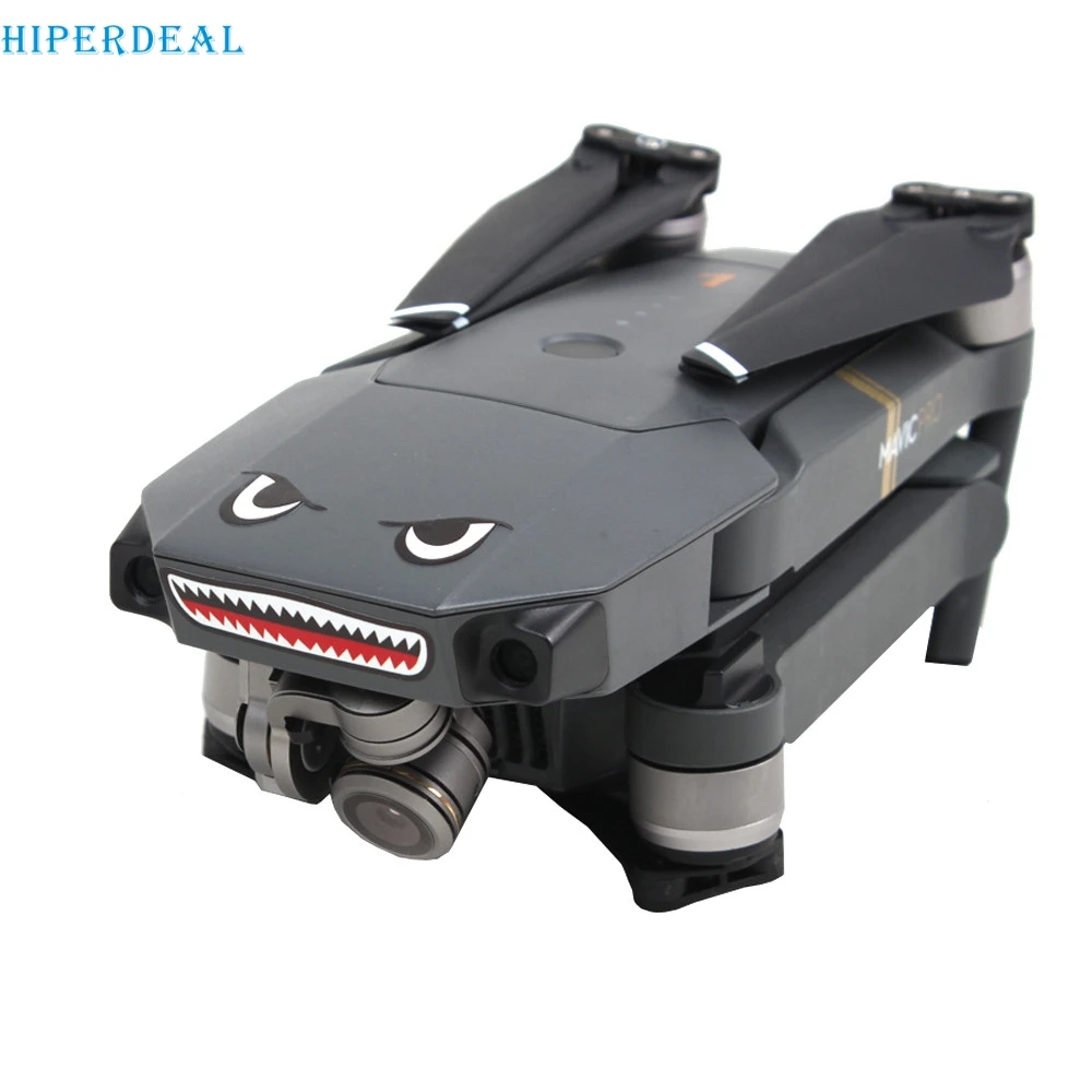 

HIPERDEAL 2 PCS Shark decoration Waterproof Decal Drone Skin Sticker for DJI Mavic 2 Pro RC Drone 3O Drop Shipping