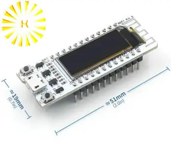 

ESP8266 WIFI Chip 0.91 inch OLED CP2014 32Mb Flash ESP 8266 Module Internet of things Board PCB for NodeMcu
