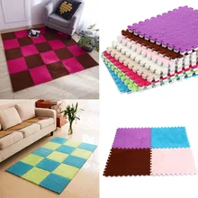 2Pcs Puzzle Carpet Baby Play Mat Floor Puzzle Mat EVA Children Foam Carpet Mosaic Floor Suede Baby Crawl Mat Carpet children s soft eva puzzle mat baby play carpet puzzle animal letter cartoon eva foam play mat pad floor for kids games rugs sgs