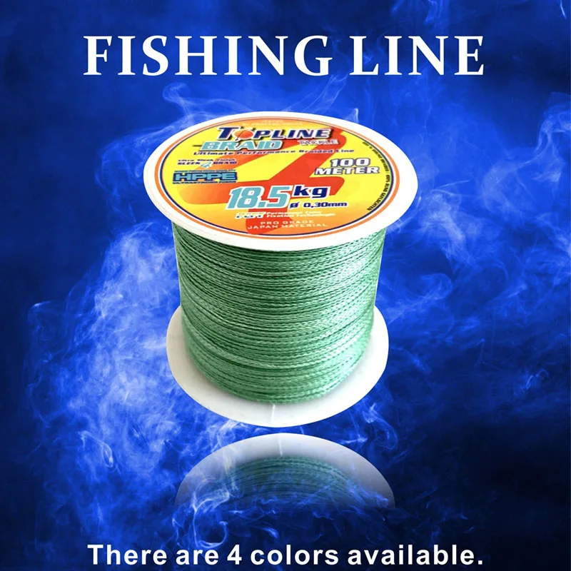 

Fishing Line Braided Fishing Lines 4 Strands Braided 0.1mm-0.5mm Diameter 8.6-106LB PE Line Cord Fishing For Freshwater