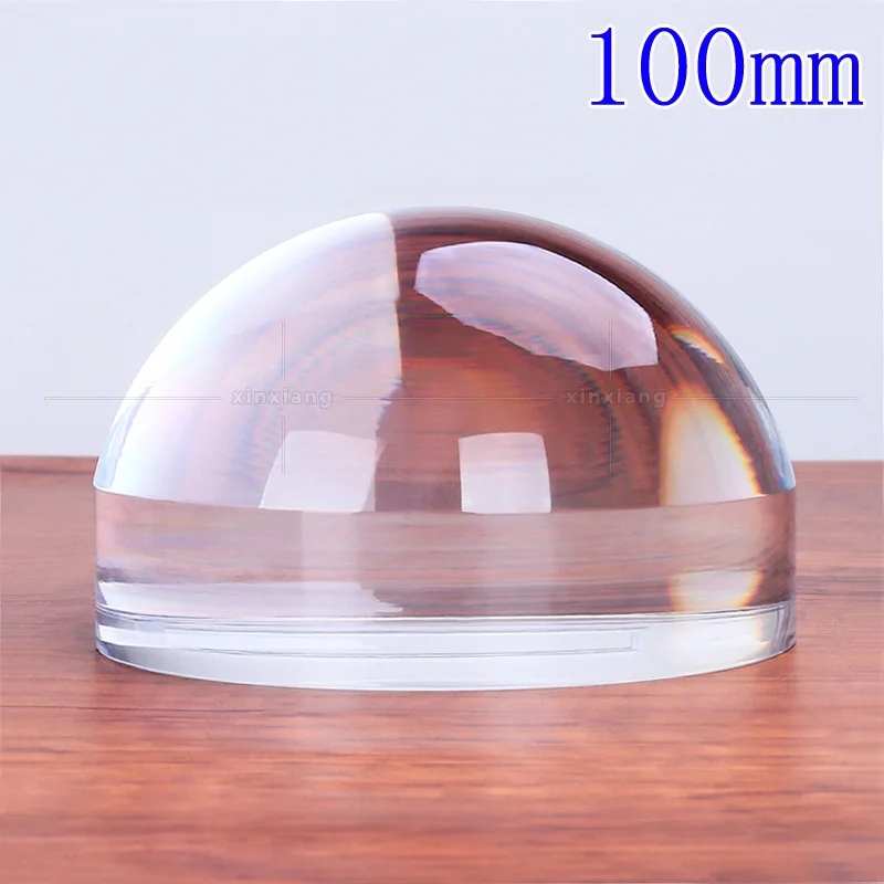 4X100 мм акриловая сферическая лупа Настольная бумага карта увеличительное стекло es ручное стекло для чтения 4 раза дисплей оцените