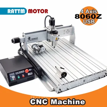 

EU Delivery! 4Axis CNC 8060Z USB Mach3 2200W Router Machine 2.2kw Router Engraver/Engraving Drilling and milling Mahcine 220VAC