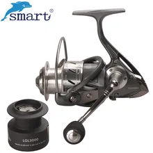 Умная Рыболовная катушка, металлическая катушка 8+ 1BB 5,2: 1, спиннинговая катушка с пластиковой запасной катушкой Carretilhas De Pescar, рыболовные снасти для карпа