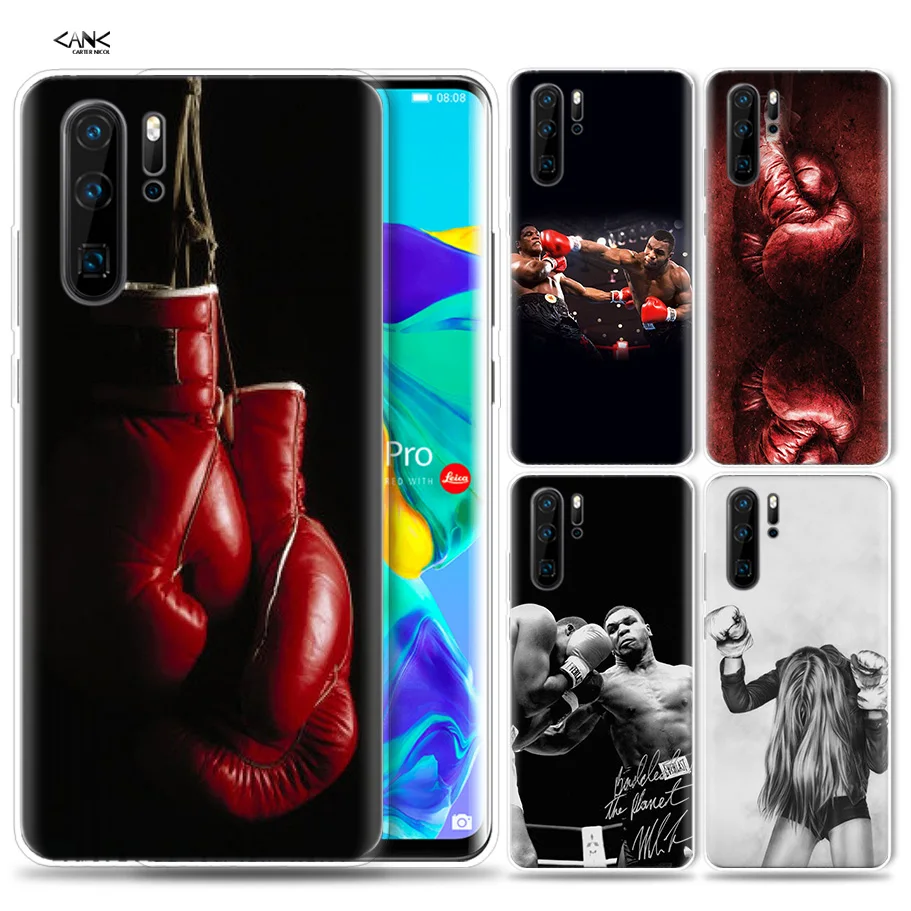 

Case for Huawei P30 P20 P10 P9 Mate 10 20 Lite Pro Mobile Cell Phone Bag P Smart Z 2019 Plus Fight Boxing aesthetic Girl P8 P30P