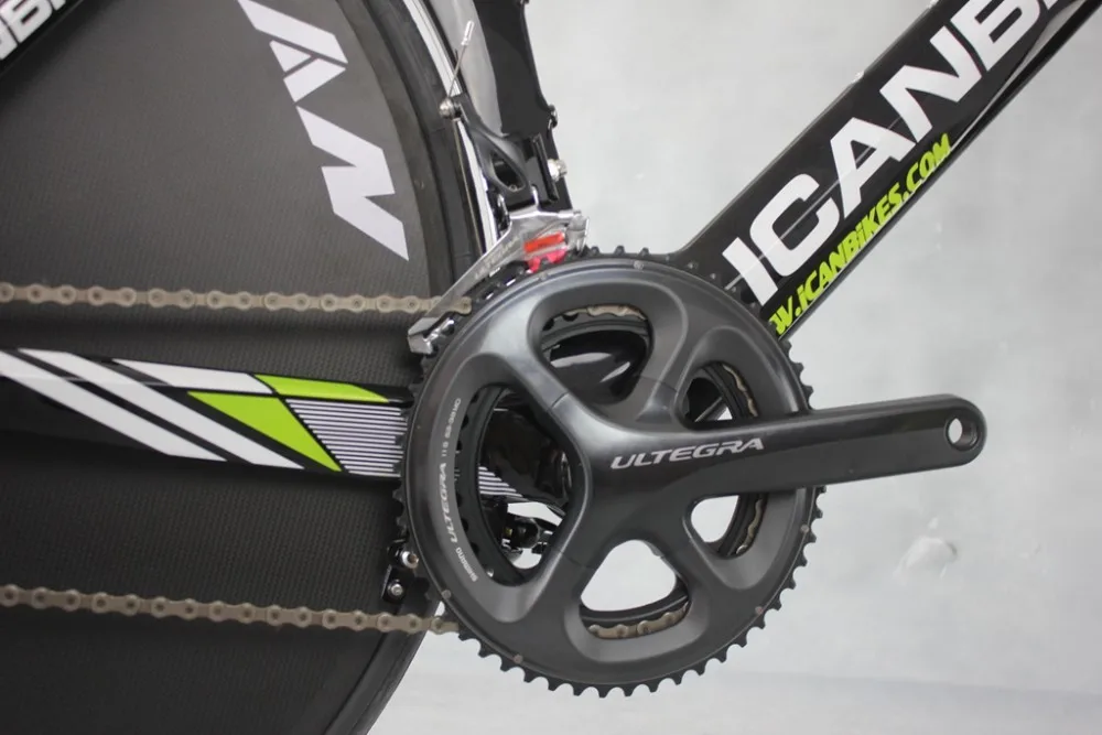 Flash Deal maglie ican hidden cable carbon time trail bike completed bicicleta TT bicycle 9.11kg ULTEGRA 3 Spoke wheels +disc wheels 9
