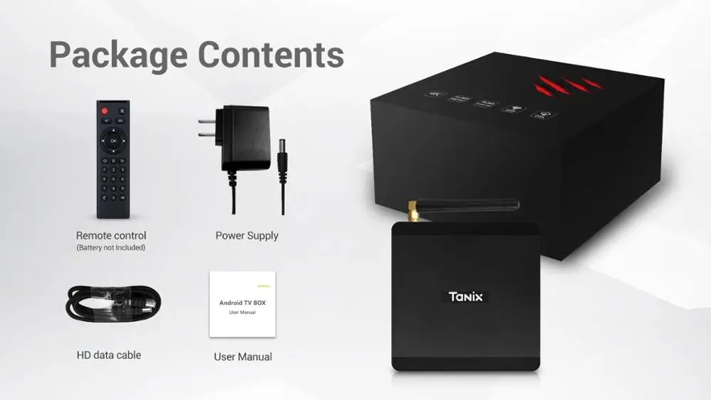 TX5 MAX DDR4 4 GB RAM 32 GB ROM 2,4G 5G WiFi 1000 M LAN Bluetooth Android 8,1 TV caja Amlogic S905X2 Quad Core 4 K HD caja inteligente - 5