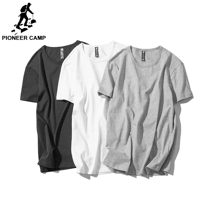 Футболка Pioneer Camp Мужская повседневная с коротким рукавом 100% хлопок|Футболки| |