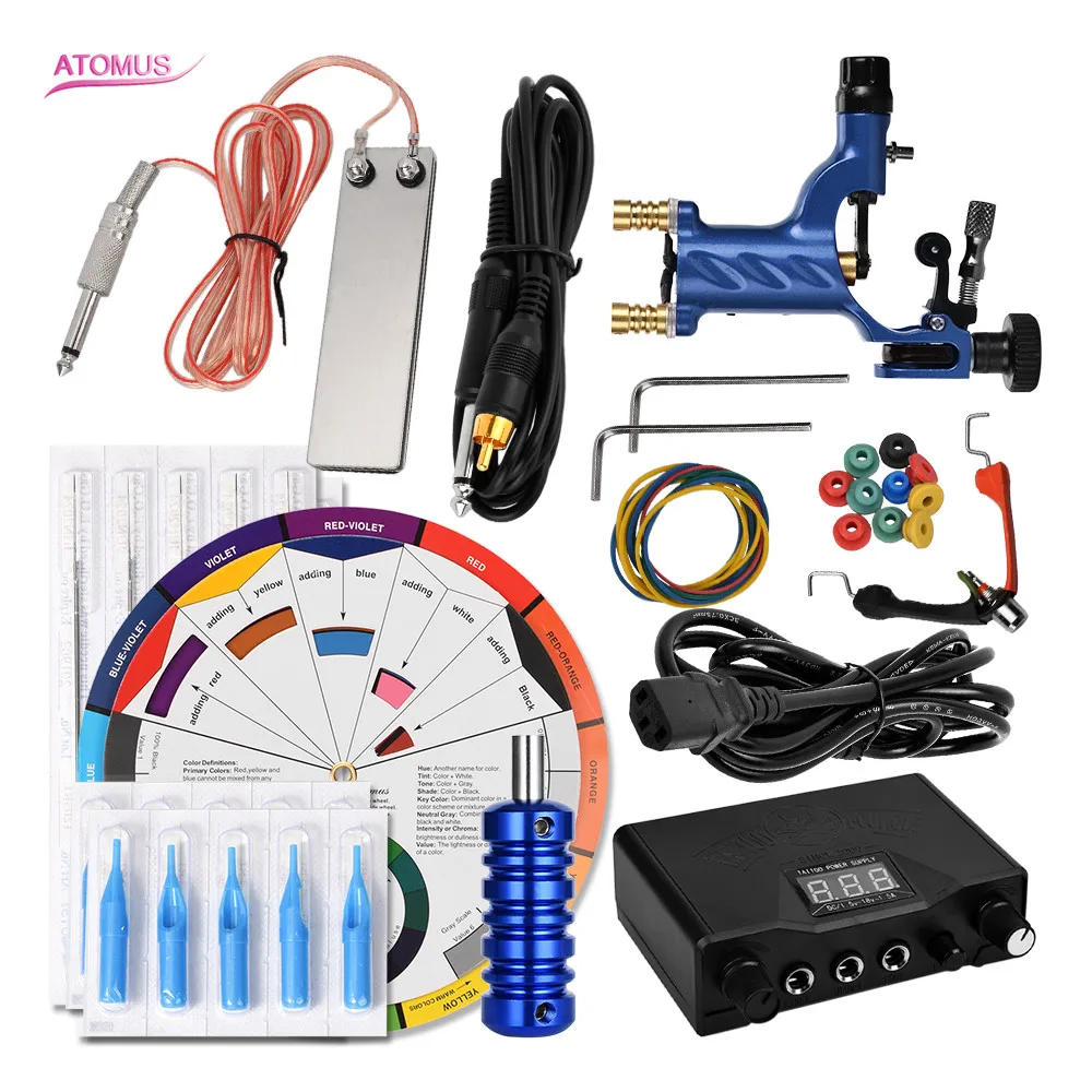 

Rotary Tattoo Machine Tattoo Maquina De Tatuar Rotativa Beginner Set Machine Kits Tatoo Supplies Tatuajes Tatto Professional Set