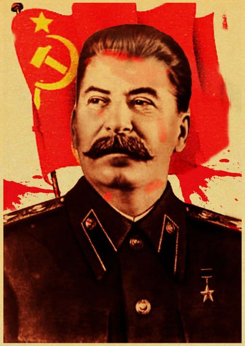 BLOUR Guerra Mondiale II Compagno Russo Joseph Stalin Leninist Propaganda Politica Unione Sovietica URSS CCRP Poster Adesivi retrò 50 pz 