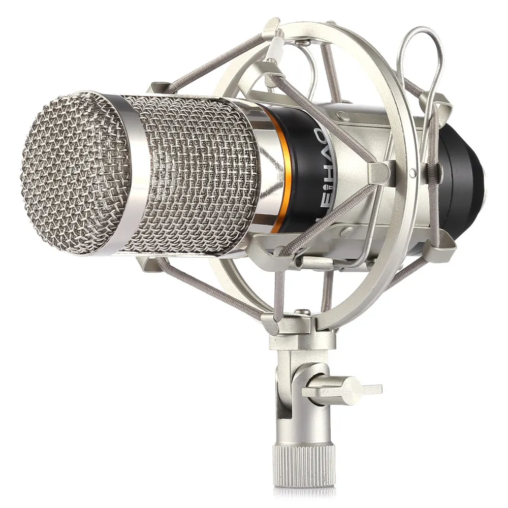 Excalvan Microfone BM 800 Wired Condenser Microphone with Metal Shock