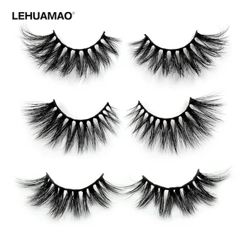 

LEHUAMAO Eyelashes 3D Mink Lashes Thick Crisscross 25MM False Eyelashes Volume And Depth Dramatic lash Flirty Full Finish Makeup