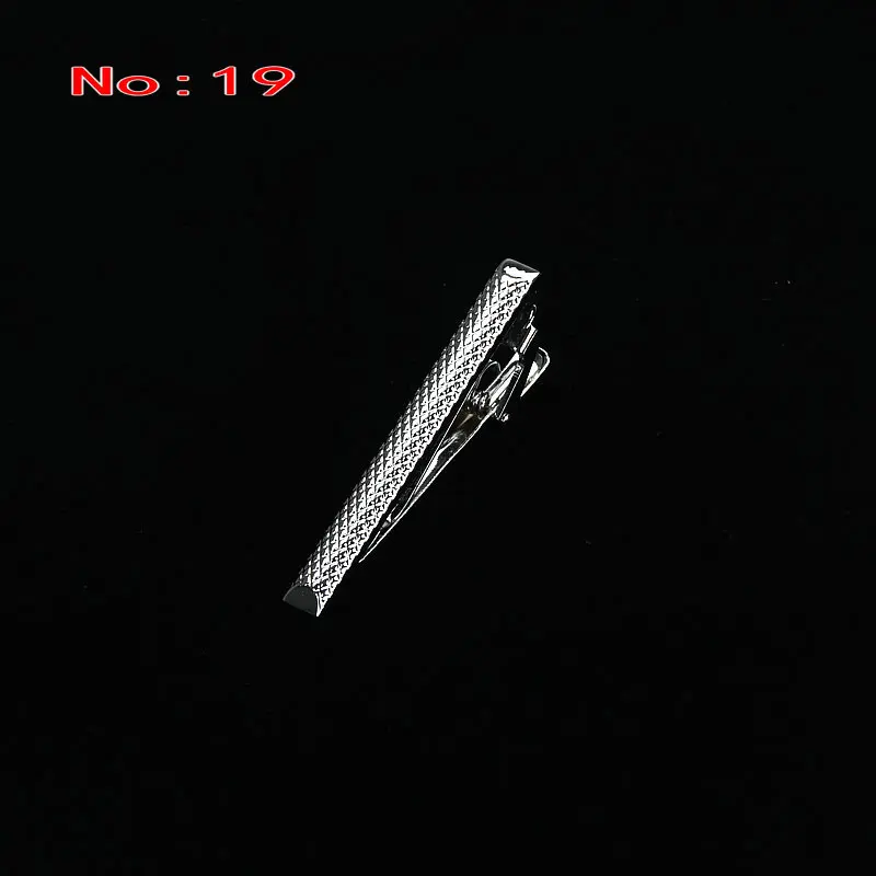 Brand New Simple Metal Silver Tie Clip For Men Wedding Necktie Tie Clasp Clip Gentleman Tie Bar Crystal Tie Pin For Mens Gift