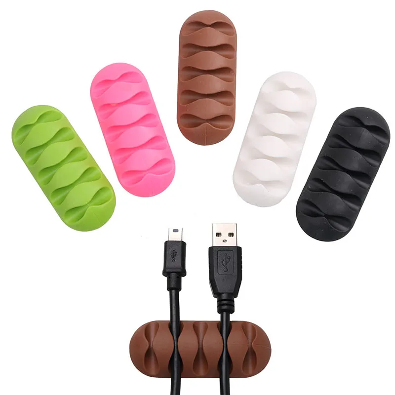 Newest-Cable-clip-Cable-Winder-Earphone-Cable-Organizer-Wire-Storage-Silicon-Charger-Cable-Holder-Clips-for