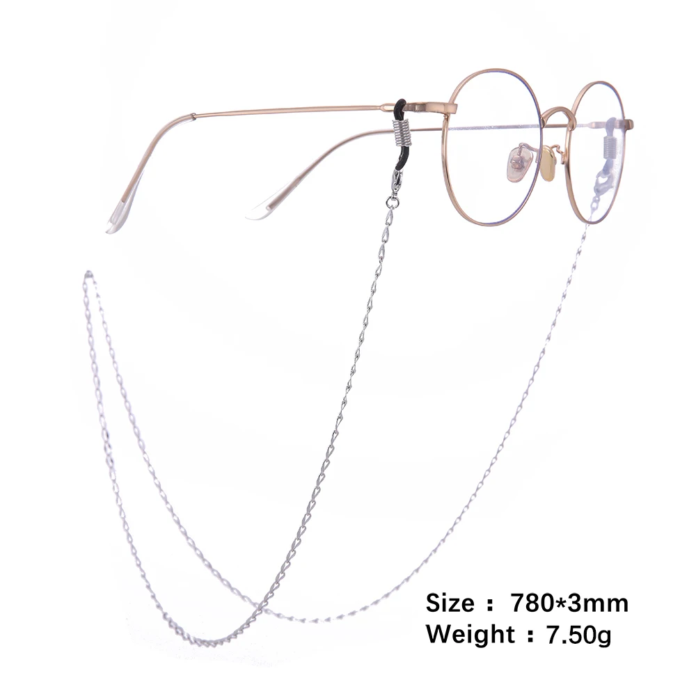 Teamer Серебряная Золотая металлическая цепочка для очков для женщин, модные очки, амулеты, солнцезащитные очки, ремешок для мужчин, очки для глаз, цепочка на шею
