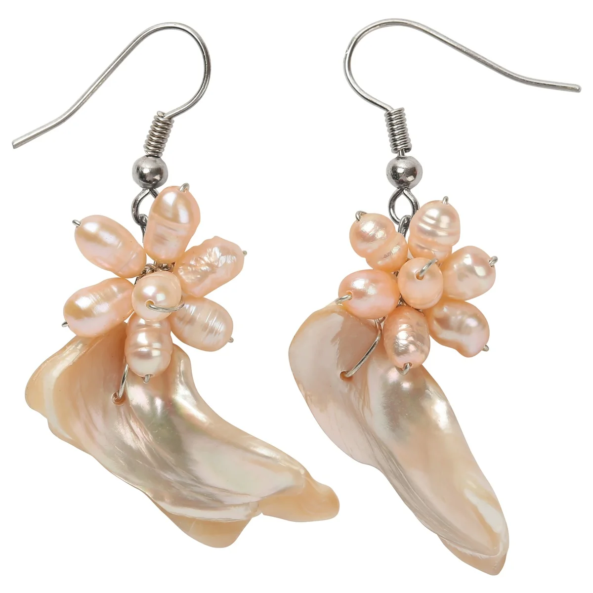 

Yacq 925 Sterling Silver Natural Shell Pearl Drop Dangle Earrings Jewelry Gifts for Women Girls Mom Her dropshipping H055