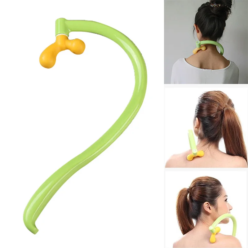 New Hot Back Massager Tool Neck Self Muscle Pressure Relieve Stick