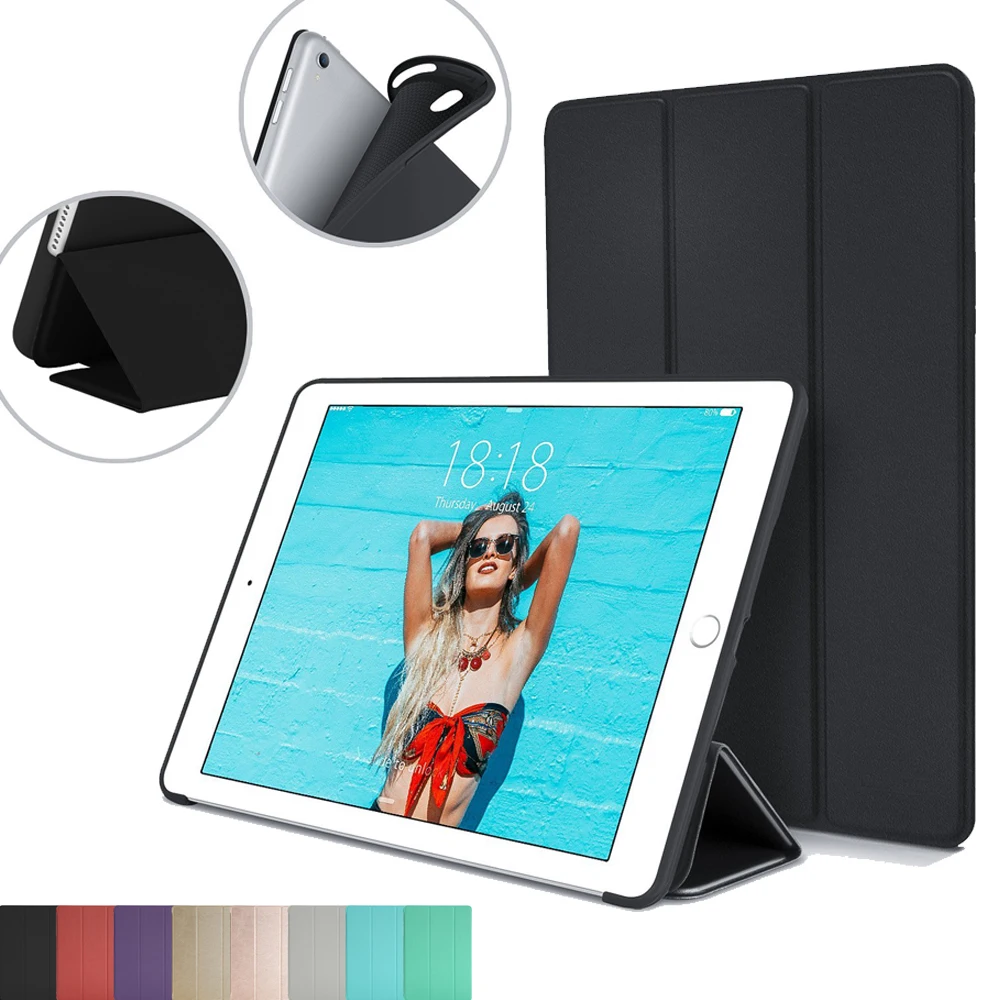 

Case for New iPad 9.7 inch 2017 2018, Colorful PU Smart Cover Case Magnet for Apple iPad 5th Generation 9.7 inch For model A1893