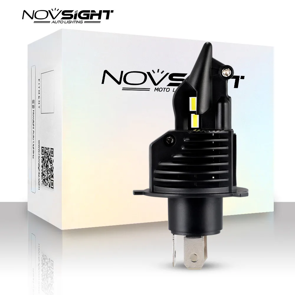 

1 Pcs mini size H4 LED Motorcycle Headlight 35W 6000LM 6500K White h4 led motorcycle for Moto Headlights Bulbs Head Lamp