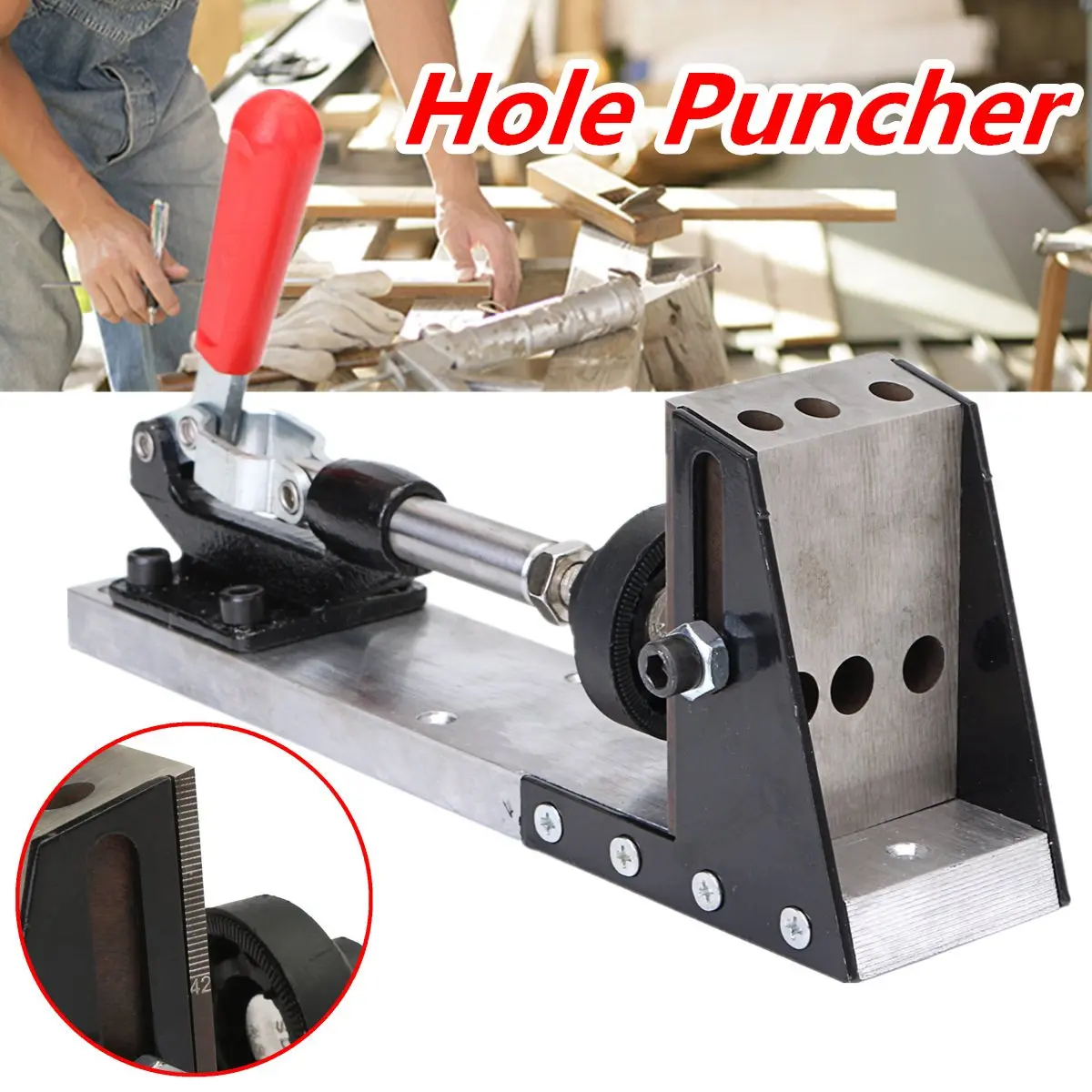 

New Woodworking Tool Pocket-Hole Puncher Jig Drill Guide Master Kit Carpenter Joinery System Woodworking Plug Cut Tool