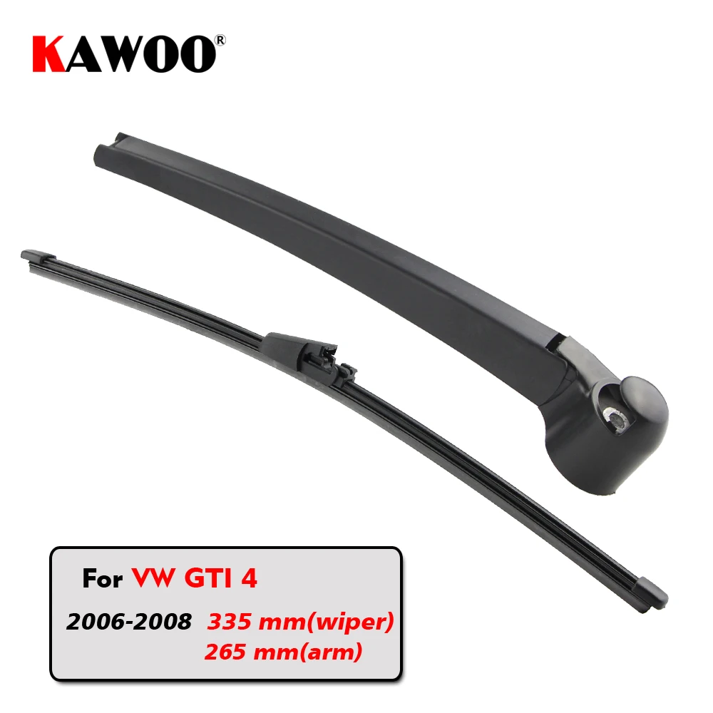 KAWOO Car Rear Wiper Blade Blades Back Window Wipers Arm For Volkswagen VW GTI 4 Hatchback (2006
