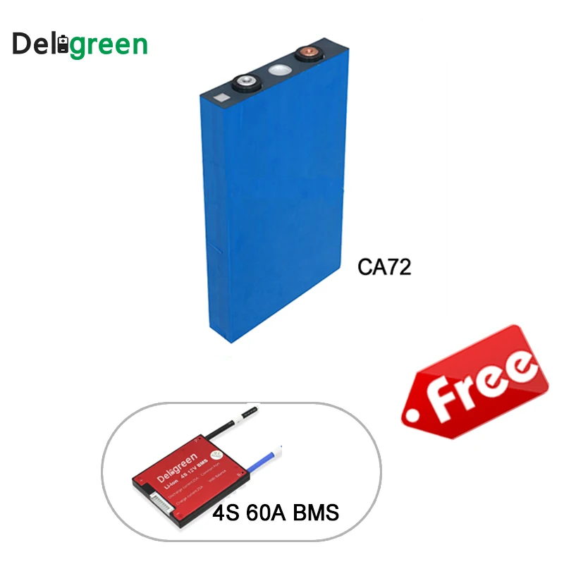 

4pcs Rechargeable Lifepo4 12.8V 72ah Lithium Battery Packs for RV off grid Slar System With Free 4S 24V 60A Bms