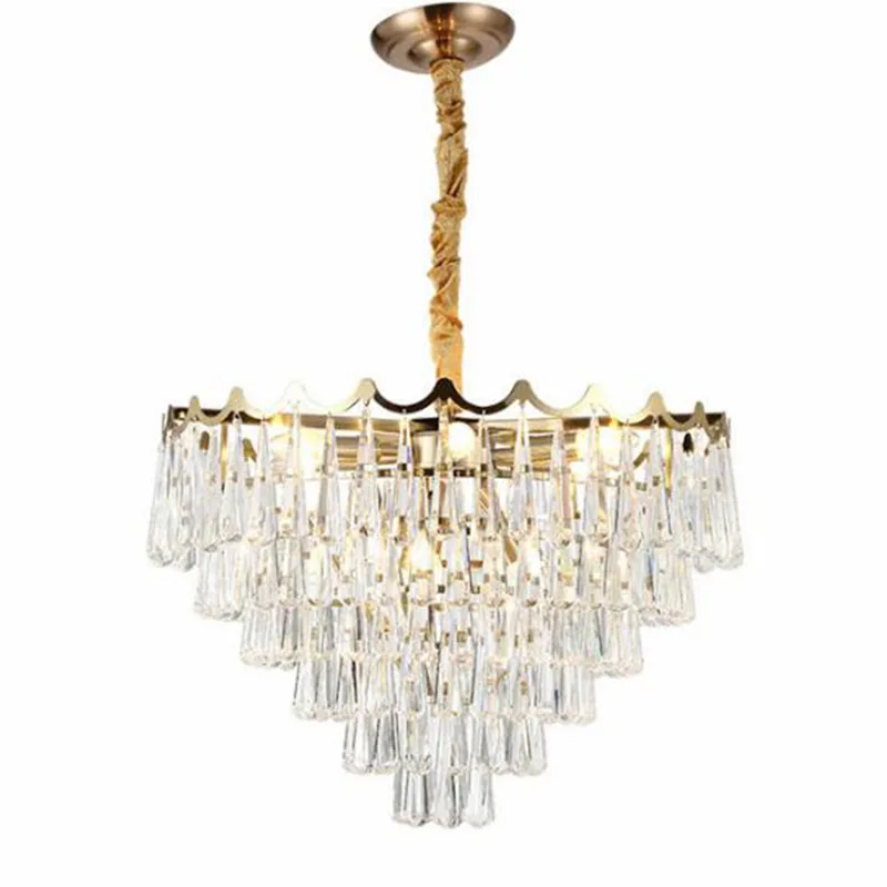 

New luxury design modern crystal chandeliers Water droplet crystal LED chandelier living room dining room lamps AC110V 220V