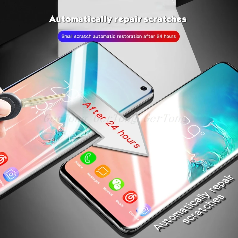 Для Samsung S10 9D мягкая Гидрогелевая Защитная пленка для Galaxy S8 S9 Plus S10E полная защита