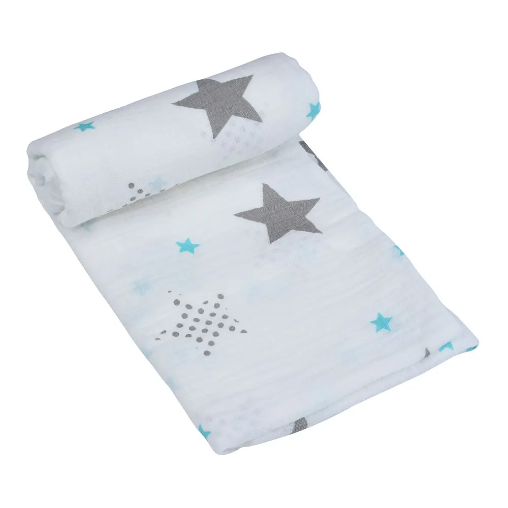 Murah Egmao Bayi 1 Piece Selimut Kapas Uniseks Bayi Swaddle Menerima Selimut untuk Anak Laki laki Perempuan Besar 120X120 Cm