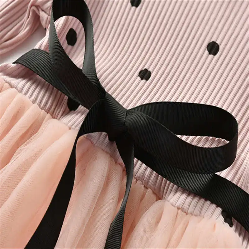 BibiCola/ г. Осенние платья для девочек детские вязаные вечерние платья принцессы на свадьбу кружевное платье-пачка для девочек Одежда для маленьких девочек