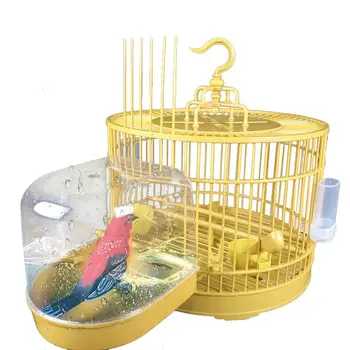 

Parrot Bath Tub Bird Cage Accessories Bathing Supplies Bird House With Bathing Pet Accessories Supplies New Arrival 2019