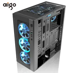 Aigo PC чехол для ноутбука шасси 404*205*455 мм Atx чехол для ноутбука USB 3,0 I/O Порты и разъёмы поддержка охладитель воды Gabinete Computador случаях
