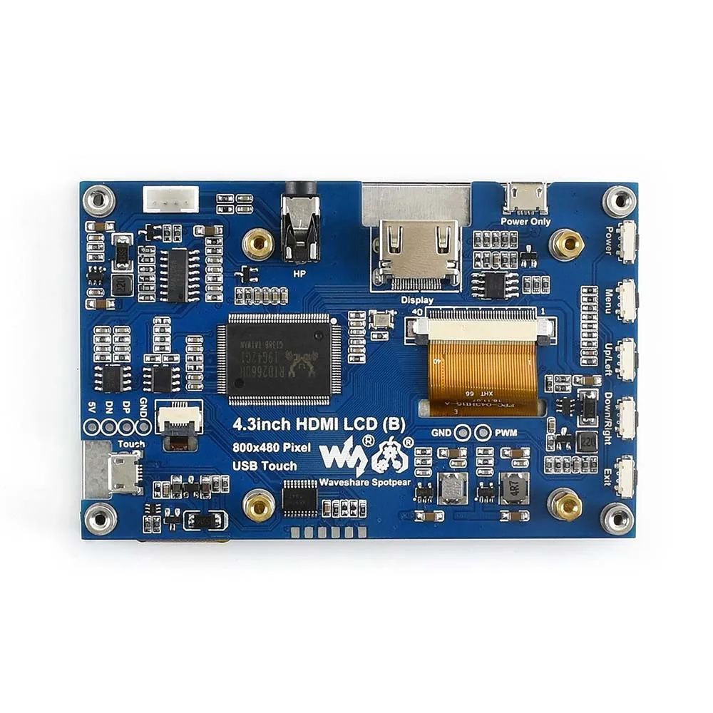 4 3 дюйма 800x480 емкостный сенсорный ЖК экран интерфейс HDMI поддержка Raspberry Pi BB Black