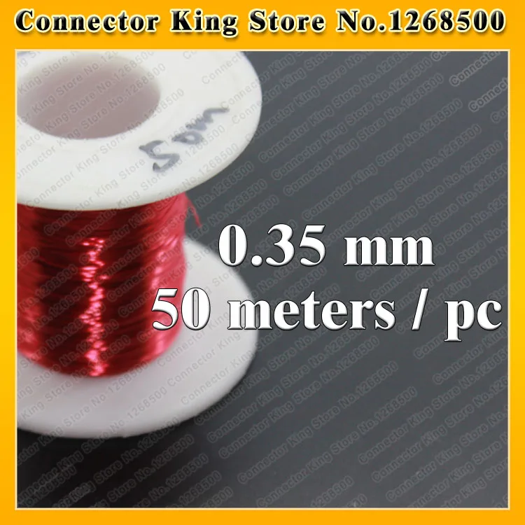 

ChengHaoRan QA-1-130 Red Magnet Wire 0.35 mm *50 meters/pc Enameled Copper wire Magnetic Coil Winding