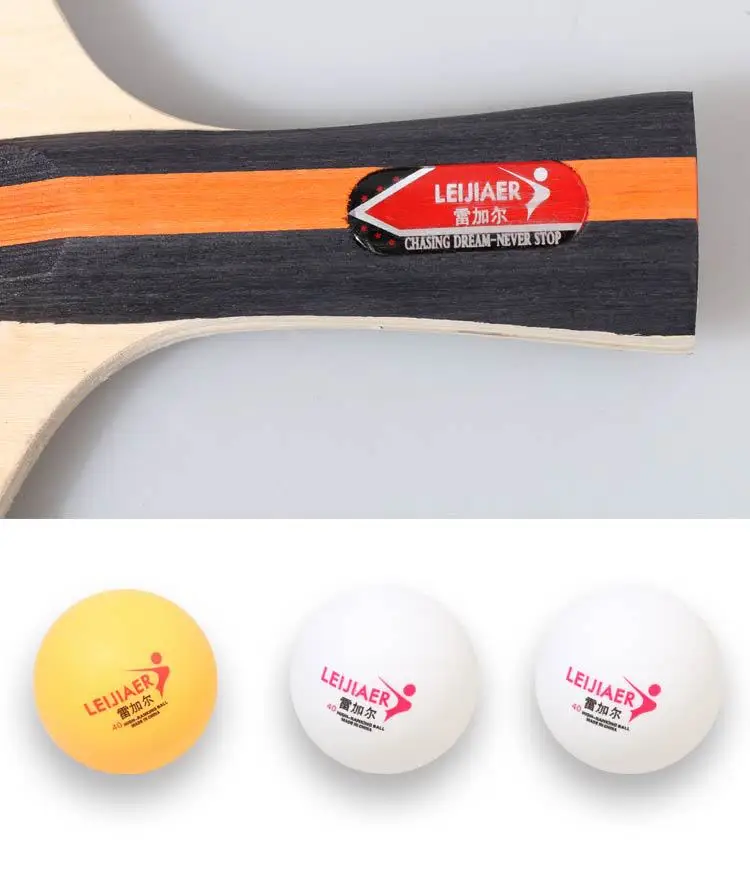 Ракетка для настольного тенниса профессиональная ракетка Настольный комплект теннисных ракеток с 3 Pingpong мячами и сумками комплект для