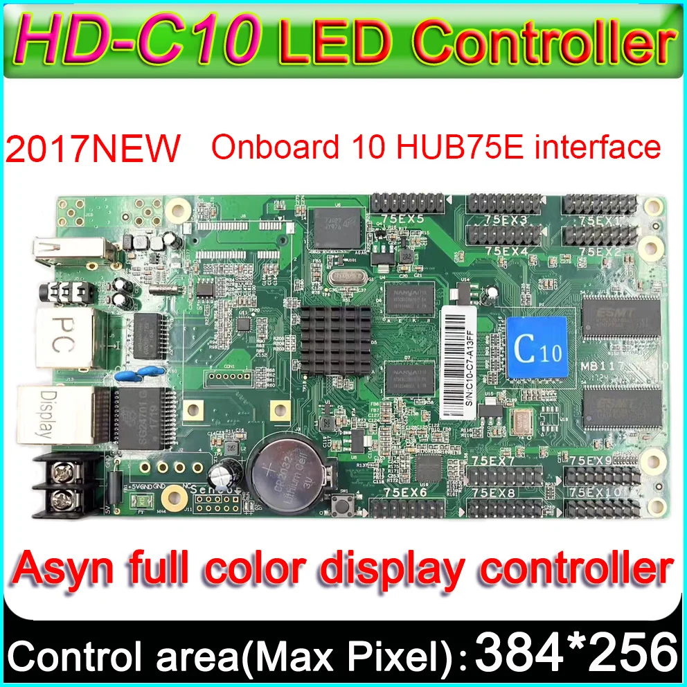 Cartão de Controle Gb sem Placa 32 de Digitalização Ram de 4 Hd c10 c Full Color Display Led Suporte Levou Módulo da Exposição Onboard 10 Hub75e Flash Adaptadora