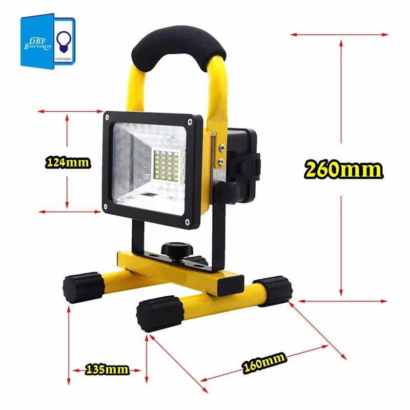 [DBF] Водонепроницаемый IP65 SMD3528 24 светодиодный 3 модели 30 Вт Светодиодный прожектор светильник Портативный Точечный светильник s перезаряжаемые уличный светодиодный прожектор работы аварийный светильник