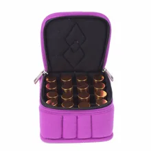 Laven16 Bottles for 5ML, 10ML and 15ML Essential Oils Bag for Traveling Sturdy Double Zipper Essential Oil Carrying Case L0236