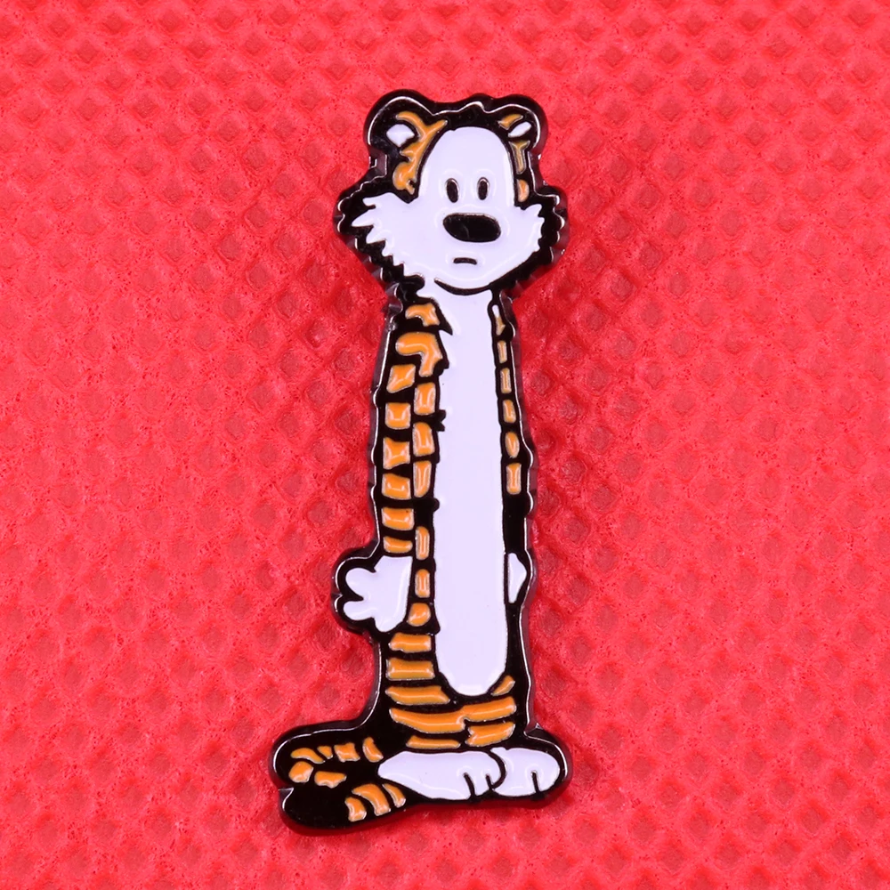 Tigger эмалированная булавка милое животное брошь Винни Пух Тигр значок мультфильм влюбленные подарок девушка Женская куртка рюкзак аксессуар