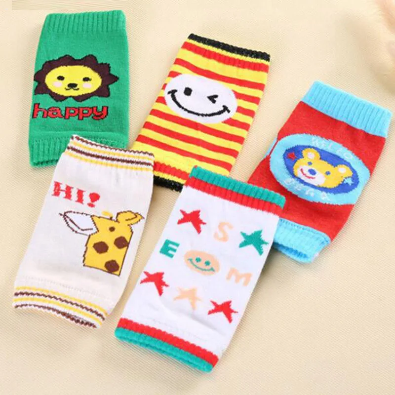 

2018 New Baby Knee Pad Crawl Socks Cartoon Baby Knee Pads Children Warm Short Socks Short Knee Pads