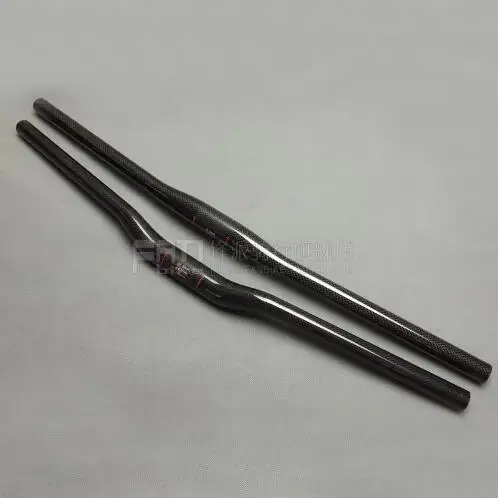 Without LOGO glossy 31.8mm 3K Full Carbon Fiber Horizontal Handlebar/One-shaped Handlebar Mountain Bike parts | Спорт и развлечения