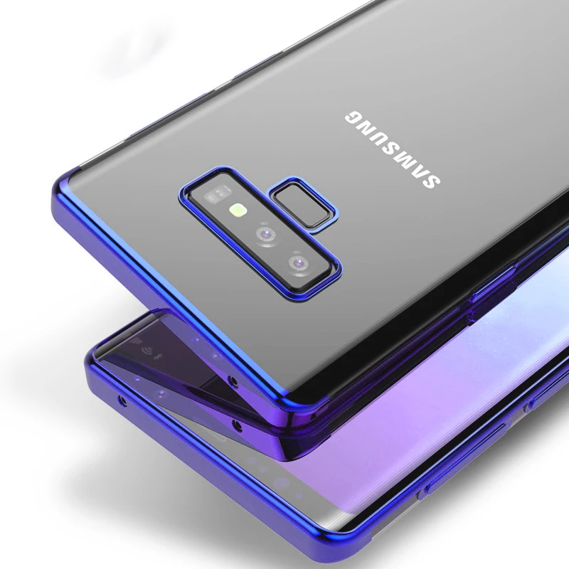 

Note 9 Case for Samsung Galaxy Note 9 Case 6.4'' Transparent Soft Back Plating TPU Cell Cover for Samsung Galaxy Note9 Caphina