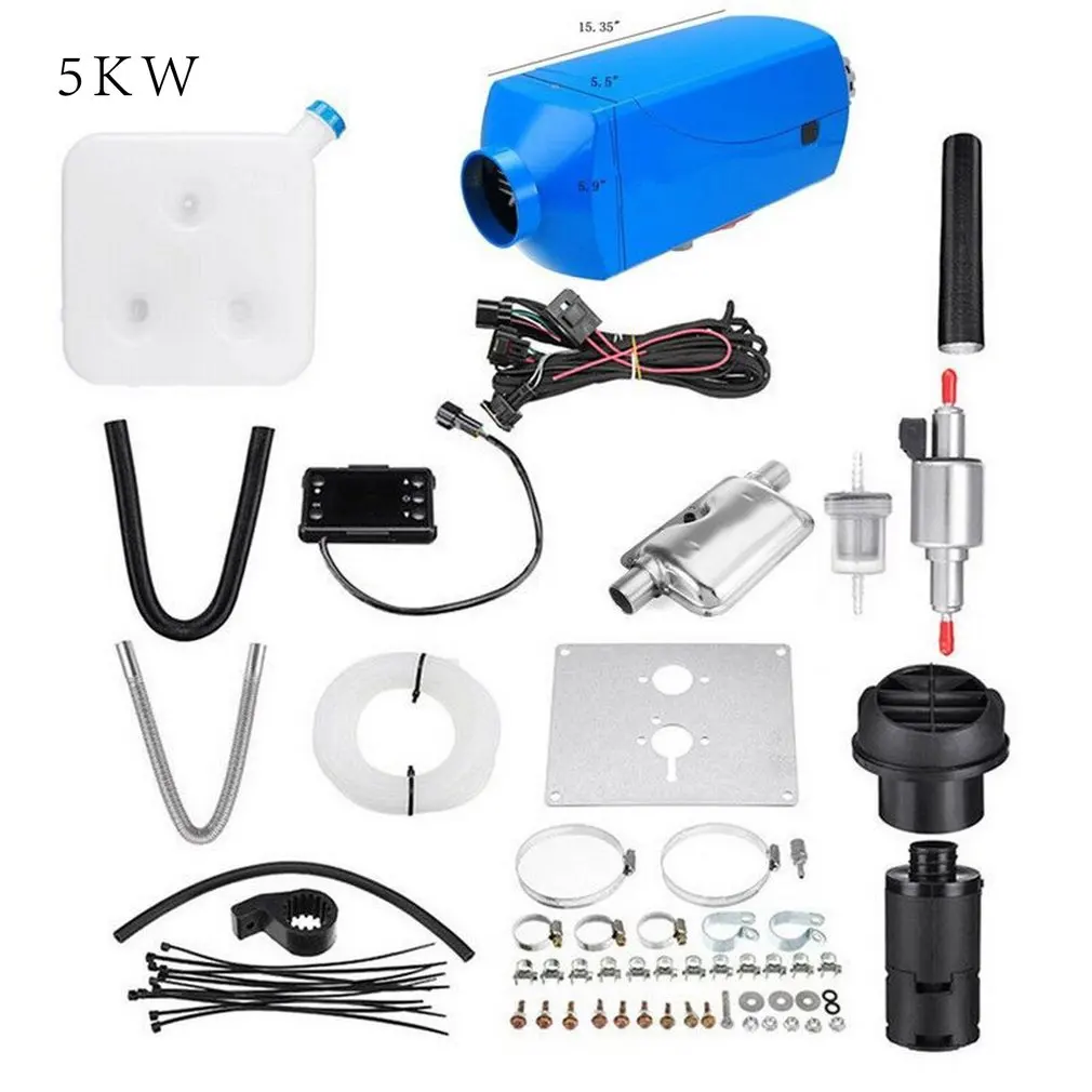 

2/3Kw 5kw 8KW LCD/Knob/Digital Switch Single hole heater with muffler Blue