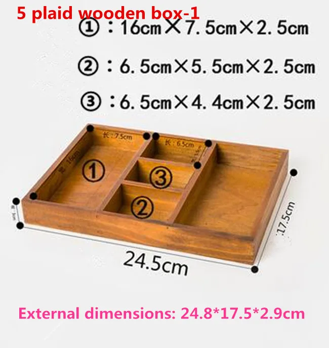Ретро Многофункциональный 3/5/6/7/8/10/12 Сетка деревянный ящик для хранения с цветочных горшков под заказ пластины корабль шкатулка для драгоценностей Чай Кофе коробка для мелких деталей
