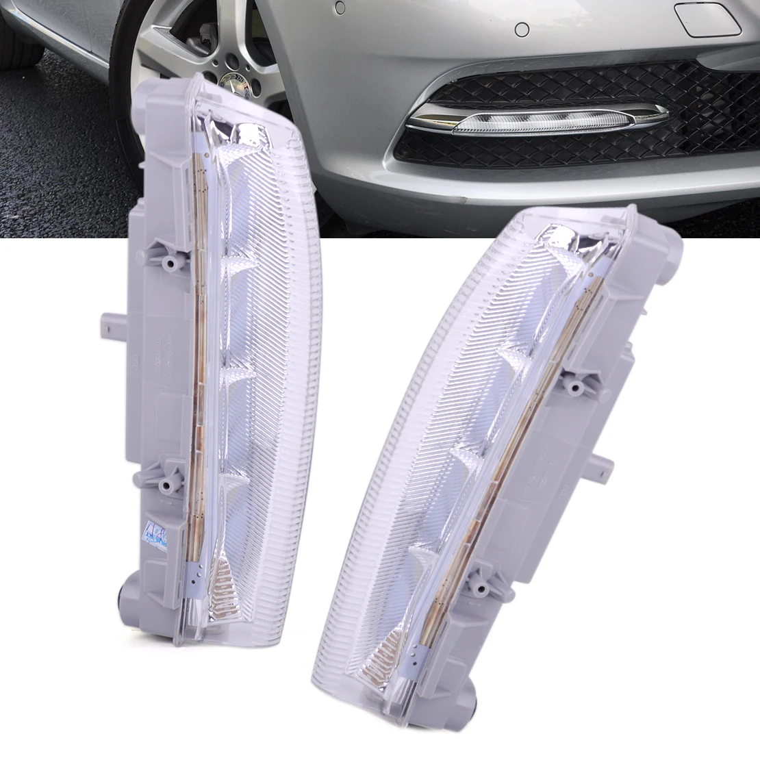 

DWCX Car Left And Right Front DRL Fog Light 2049068900 2049069000 For Mercedes-Benz W204 C230 C250 C300 C350
